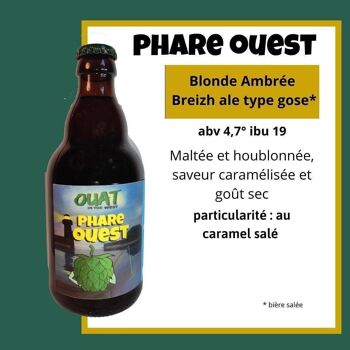 PHARE OUEST  Bière Artisanale blonde gOSE 5