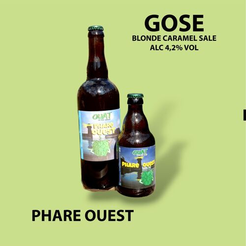 PHARE OUEST  Bière Artisanale blonde gOSE