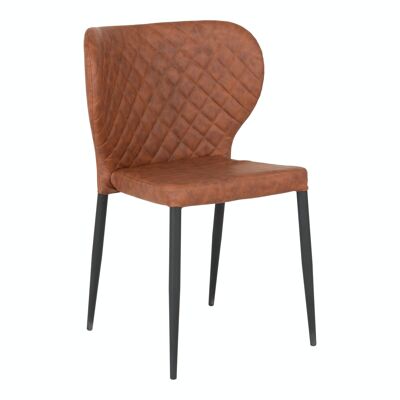Pisa Dining Chair - Silla en PU marrón vintage HN1220