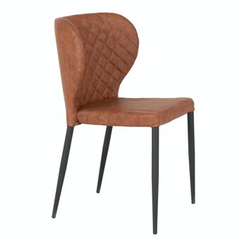 Pisa Dining Chair - Chaise en PU marron vintage HN1220 4