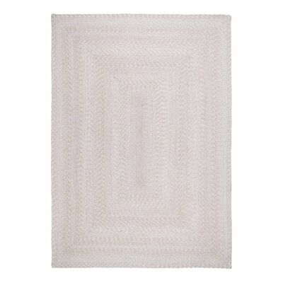 Menorca-Teppich - Geflochtener Teppich in Sand - aus 100 % recyceltem Kunststoff 200 x 300 cm