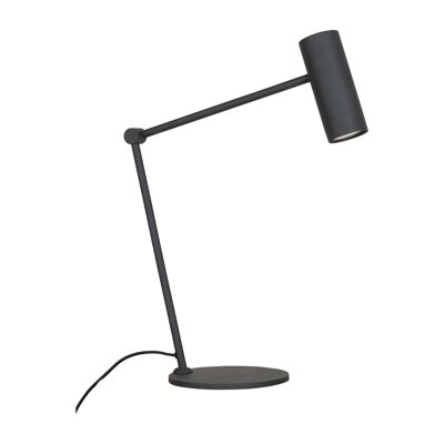 Lampe de Bureau Paris - Lampe en noir avec un cordon textile Ampoule : GU10 / LED 5W IP20