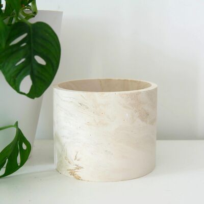 "Sahara" beige flowerpot (inside Ø 13)