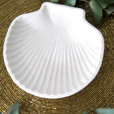 Decorative bowl "White Shell"