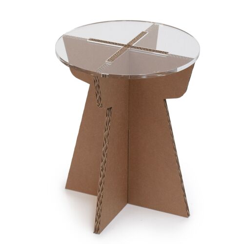 Stoolpotai ecological stools - Round - transparent