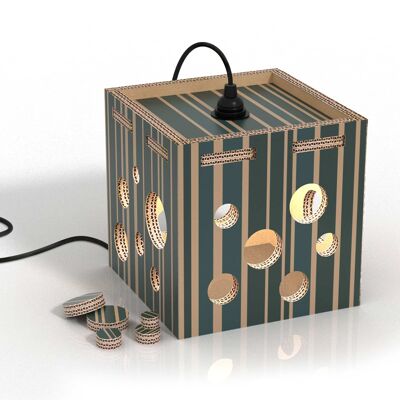 Table lamp and Abat jour Lampotai 24 - Chic Stripes - Black