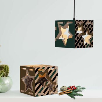 Porte-panettone et lampe Etoiles - Sans kit lumineux 1