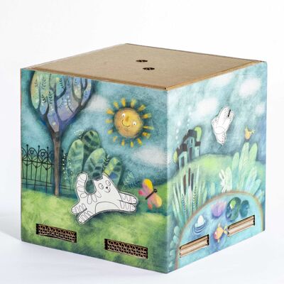 Montessori-Spielzeugkiste und Playpotai-Märchenlampe - Ohne Beleuchtungsset