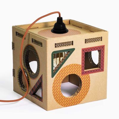 Caja de juguetes Montessori con formas y separa Playpotai Shapes - Whisky