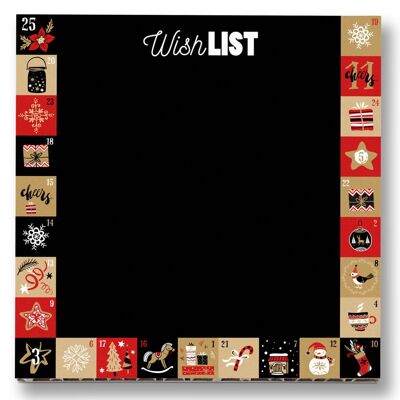 Cuadros decoración navideña - 20x20 - Calendario de Adviento