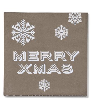 Tableaux décoration de Noël - 50x50 - Merry Xmas 1