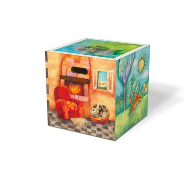 Pouf contenitore per la cameretta Poufpotai - 40x40x40 - Fairy Tale