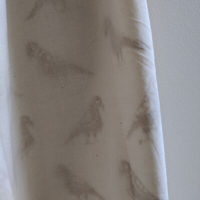 3-layer ocher bird baby blanket