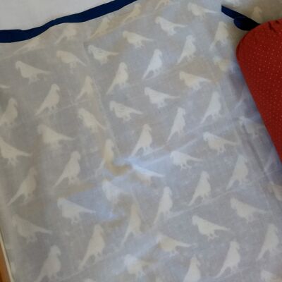 3 Ply Blue Indigo Bird Baby Blanket