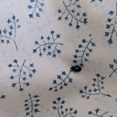 Blue indigo flower duvet cover