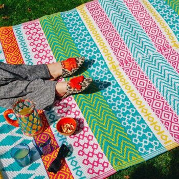 Tapis extérieur d'été coloré pour la plage 8