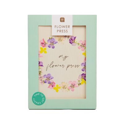 Presse à fleurs en bois - Cadeau fête des mères