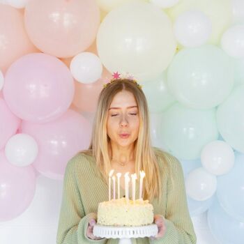 Longues bougies d'anniversaire de couleur pastel - Paquet de 16 9