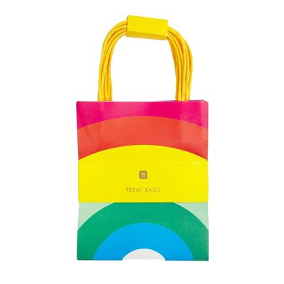 Bolsas de fiesta arcoíris - paquete de 8