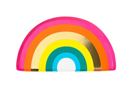 Rainbow Shaped Plates - 16 Pack