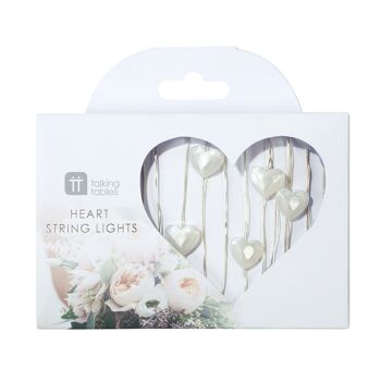 Guirlande Lumineuse LED Coeur de Mariage - 3 m 1