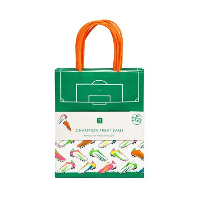 Bolsas de fiesta de fútbol ecológicas - Paquete de 8