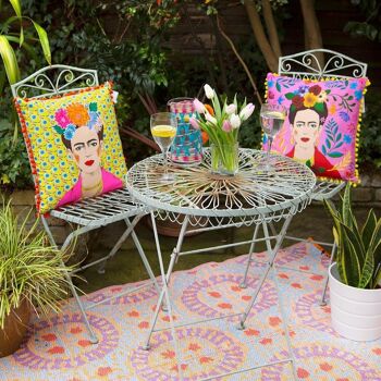 Coussin Boho Rose Frida Kahlo 8