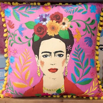 Coussin Boho Rose Frida Kahlo 10