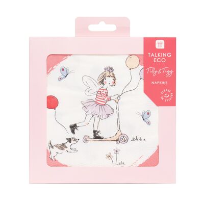 Tilly & Tigg Rosa Servietten - 20er Pack