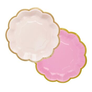 Petites assiettes rose pastel, Barbie Party - Paquet de 12 7