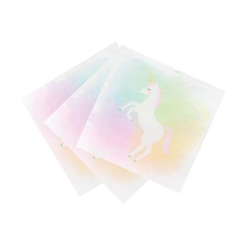 Serviettes Licorne Pastel - Paquet de 20 8