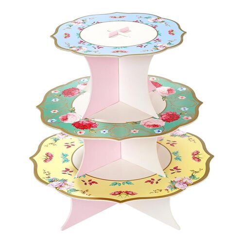 Double-Sided Floral Cake Stand
