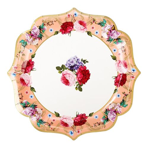 Floral Serving Platters - 4 Pack