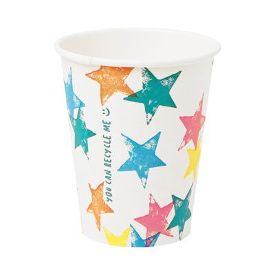 Umweltfreundliche Rainbow Star Cups – 8 Stück