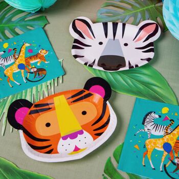 Serviettes Safari Animal Party pour enfants - Paquet de 20 3