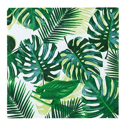 Serviettes Cocktail Tropical - Paquet de 20