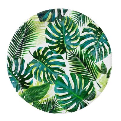 Assiettes Tropicales - Paquet de 8