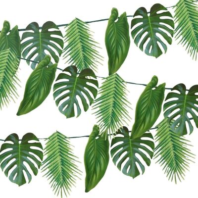 Ghirlanda di foglie di palma tropicale - 1,5 m