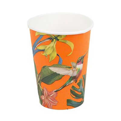 Eco-Friendly Tropical Birds Cups - 8 Pack