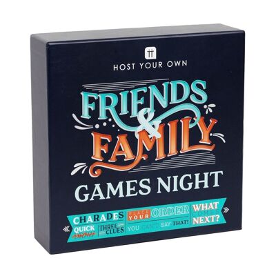 Juego de mesa de noche de juegos de amigos y familiares