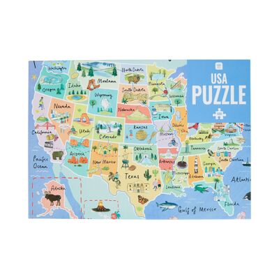 Karte der USA Puzzle - 1000 Teile