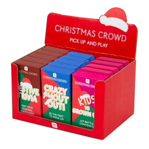 Christmas Crowd Stocking Filler  Games - POS Unit