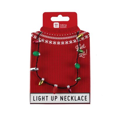 LED-Halskette mit Weihnachtsbeleuchtung