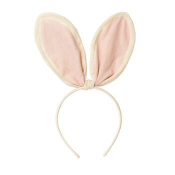 Tissu rose pour habiller les oreilles de lapin de Pâques 7