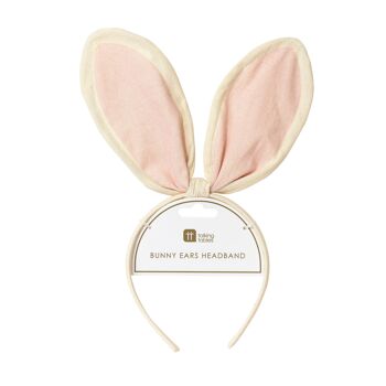 Tissu rose pour habiller les oreilles de lapin de Pâques 1