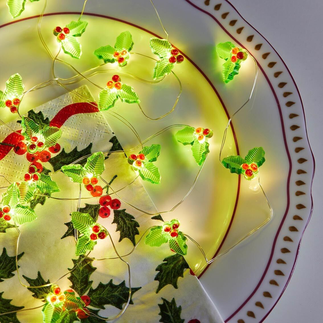 Guirlande Lumineuse Houx - 3m