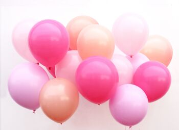 Ballons roses roses, fête Barbie - paquet de 16 4