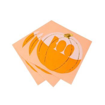 Serviettes d'Halloween Citrouille - Paquet de 16 7