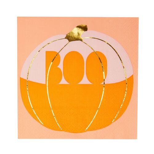 Pumpkin Halloween Napkins - 16 Pack