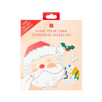 Créez vos propres masques de Noël - Lot de 6 4